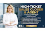 high ticket b2b sales closer salesperson appointment setter sales representative